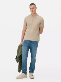 Primark Garnitury I Eleganckie Ubrania|Topy I T-Shirty<Koszulka polo z piki z krótkim rękawem
