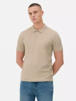 Primark Garnitury I Eleganckie Ubrania|Topy I T-Shirty<Koszulka polo z piki z krótkim rękawem
