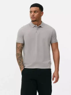 Primark Garnitury I Eleganckie Ubrania|Topy I T-Shirty<Koszulka polo z piki z krótkim rękawem