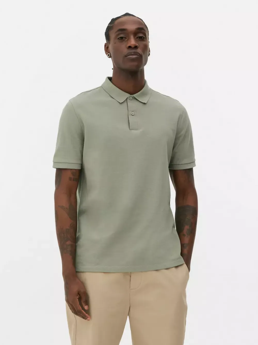 Primark Garnitury I Eleganckie Ubrania|Topy I T-Shirty<Koszulka polo z piki z krótkim rękawem