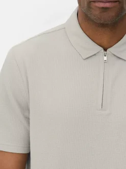 Primark Garnitury I Eleganckie Ubrania|Topy I T-Shirty<Koszulka polo z tkaniny seersucker