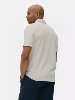 Primark Garnitury I Eleganckie Ubrania|Topy I T-Shirty<Koszulka polo z tkaniny seersucker