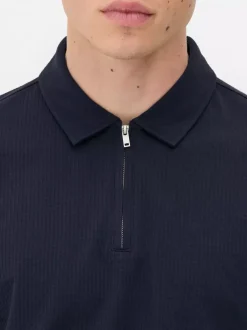 Primark Garnitury I Eleganckie Ubrania|Topy I T-Shirty<Koszulka polo z tkaniny seersucker