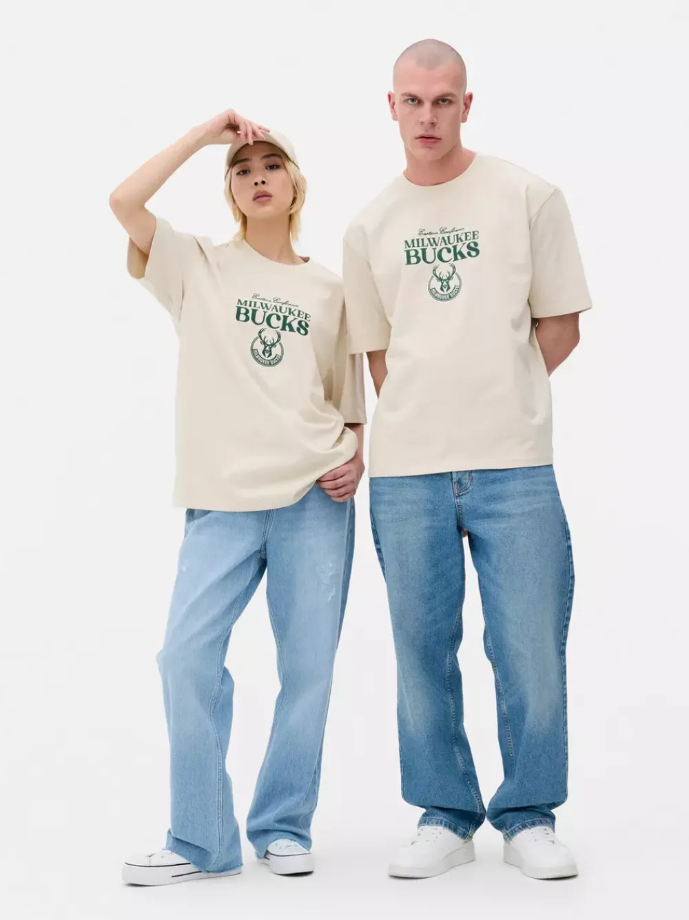 Primark Topy I T-Shirty|Topy I T-Shirty<Koszulka z motywem drużyny NBA Milwaukee Bucks