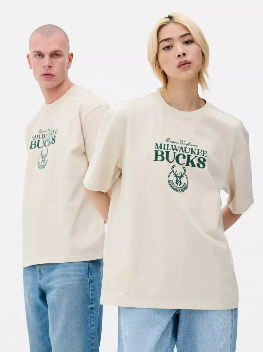 Primark Topy I T-Shirty|Topy I T-Shirty<Koszulka z motywem drużyny NBA Milwaukee Bucks