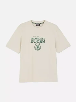 Primark Topy I T-Shirty|Topy I T-Shirty<Koszulka z motywem drużyny NBA Milwaukee Bucks