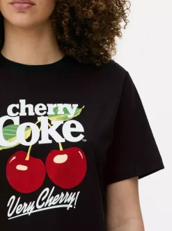 Primark Topy I T-Shirty<Koszulka z nadrukiem Cherry Coke