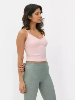 Primark Góry Od Piżamy<Krótka ażurowa koszulka na ramiączkach do spania
