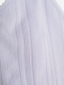 Primark Góry Od Piżamy<Krótka ażurowa koszulka na ramiączkach do spania