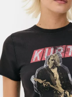 Primark Topy I T-Shirty<Krótka koszulka z nadrukiem Kurta Cobaina