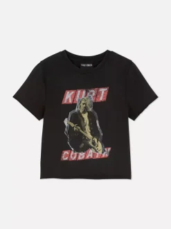 Primark Topy I T-Shirty<Krótka koszulka z nadrukiem Kurta Cobaina