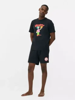Primark Piżamy<Krótka piżama z Klaunem Krusty z Simpsonów