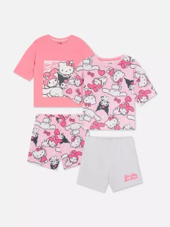 Dzieci Primark Piżamy I Bielizna Nocna<Krótka piżama z motywem Hello Kitty, 2 komplety