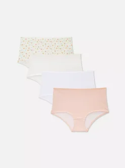 Damskie Primark Majtki Damskie<Krótkie figi z wysokim stanem, 4 pary