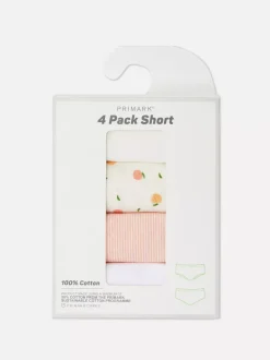 Damskie Primark Majtki Damskie<Krótkie figi z wysokim stanem, 4 pary