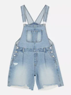 Primark Kombinezony<Krótkie ogrodniczki jeansowe