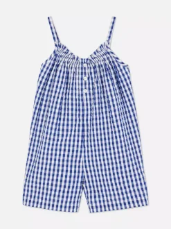 Dzieci Primark Kombinezony<Krótki kombinezon w kratkę vichy