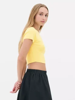 Primark Topy I T-Shirty<Krótki T-shirt w paski
