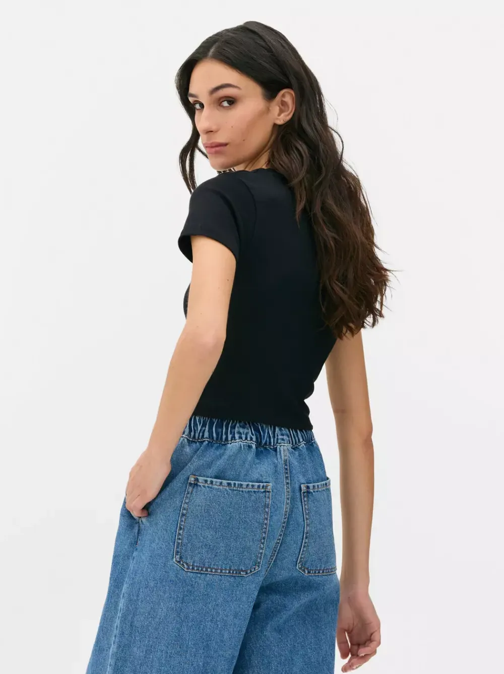 Primark Topy I T-Shirty<Krótki T-shirt ze Statuą Wolności Keitha Haringa