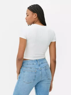Primark Topy I T-Shirty<Krótki T-shirt z „Irysami” Vincenta van Gogha