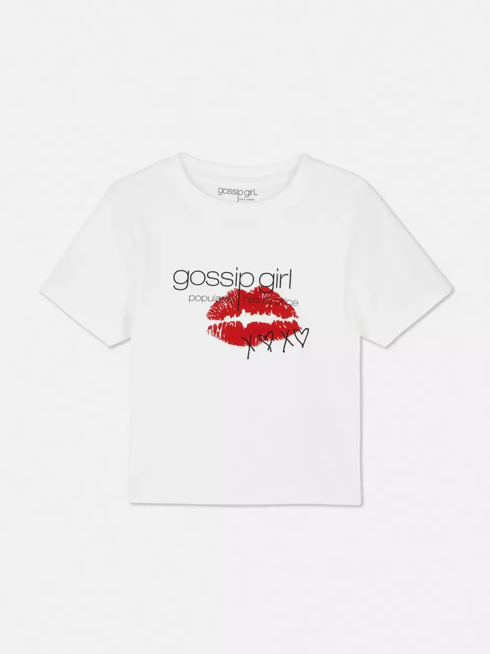 Primark Topy I T-Shirty<Krótki T-shirt z logo serialu Plotkara