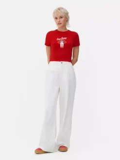 Primark Topy I T-Shirty<Krótki T-shirt z motywem Cherry Coke