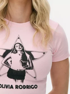 Primark Topy I T-Shirty<Krótki T-shirt z motywem Olivii Rodrigo