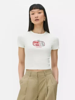 Primark Topy I T-Shirty<Krótki T-shirt z nadrukiem
