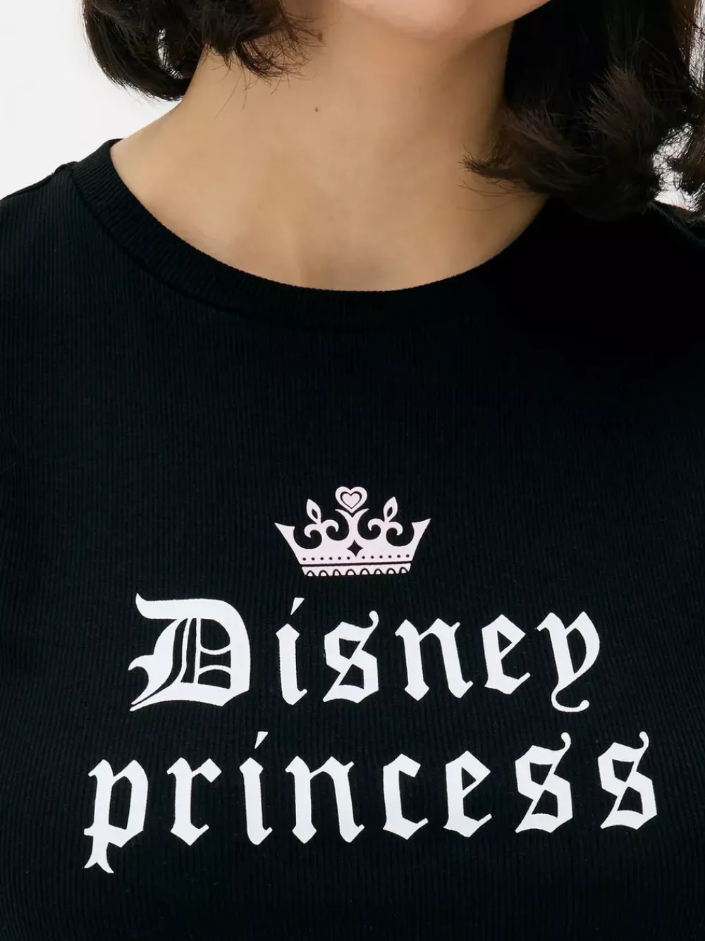 Primark Topy I T-Shirty<Krótki T-shirt z napisem Disney Princess