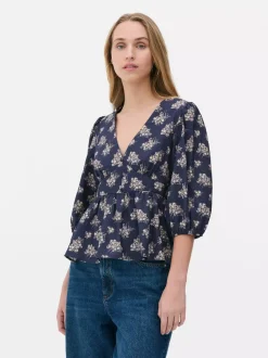 Primark Koszule I Bluzki<Kwiecista bluzka z dekoltem w serek