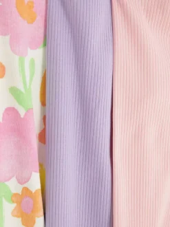 Dzieci Primark Spodnie Dresowe<Legginsy z muszelkowym wykończeniem, 3 pary