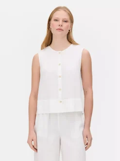 Primark Koszule I Bluzki<Lniana bluzka bez rękawów The Edit