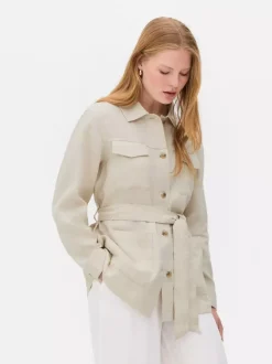 Primark Płaszcze I Kurtki<Lniana kurtka koszulowa The Edit