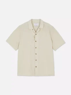 Primark Garnitury I Eleganckie Ubrania|Koszule<Lniany T-shirt z krótkim rękawem, część zestawu