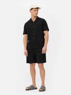 Primark Garnitury I Eleganckie Ubrania|Koszule<Lniany T-shirt z krótkim rękawem, część zestawu
