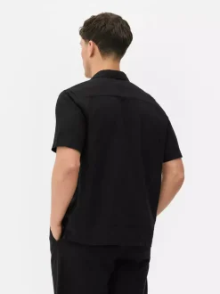 Primark Garnitury I Eleganckie Ubrania|Koszule<Lniany T-shirt z krótkim rękawem, część zestawu
