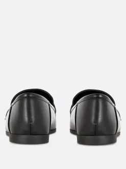 Primark Płaskie Buty<Loafersy ze sztucznej skóry z klamrą