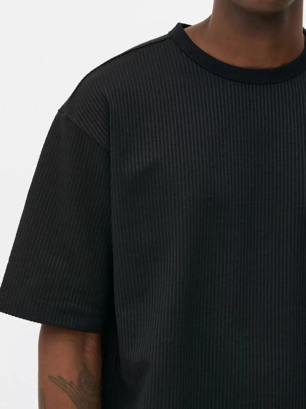 Primark Topy I T-Shirty<Luźny T-shirt z tkaniny seersucker