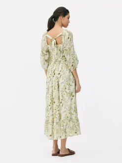 Primark Sukienki<Marszczona sukienka maxi w kwiaty