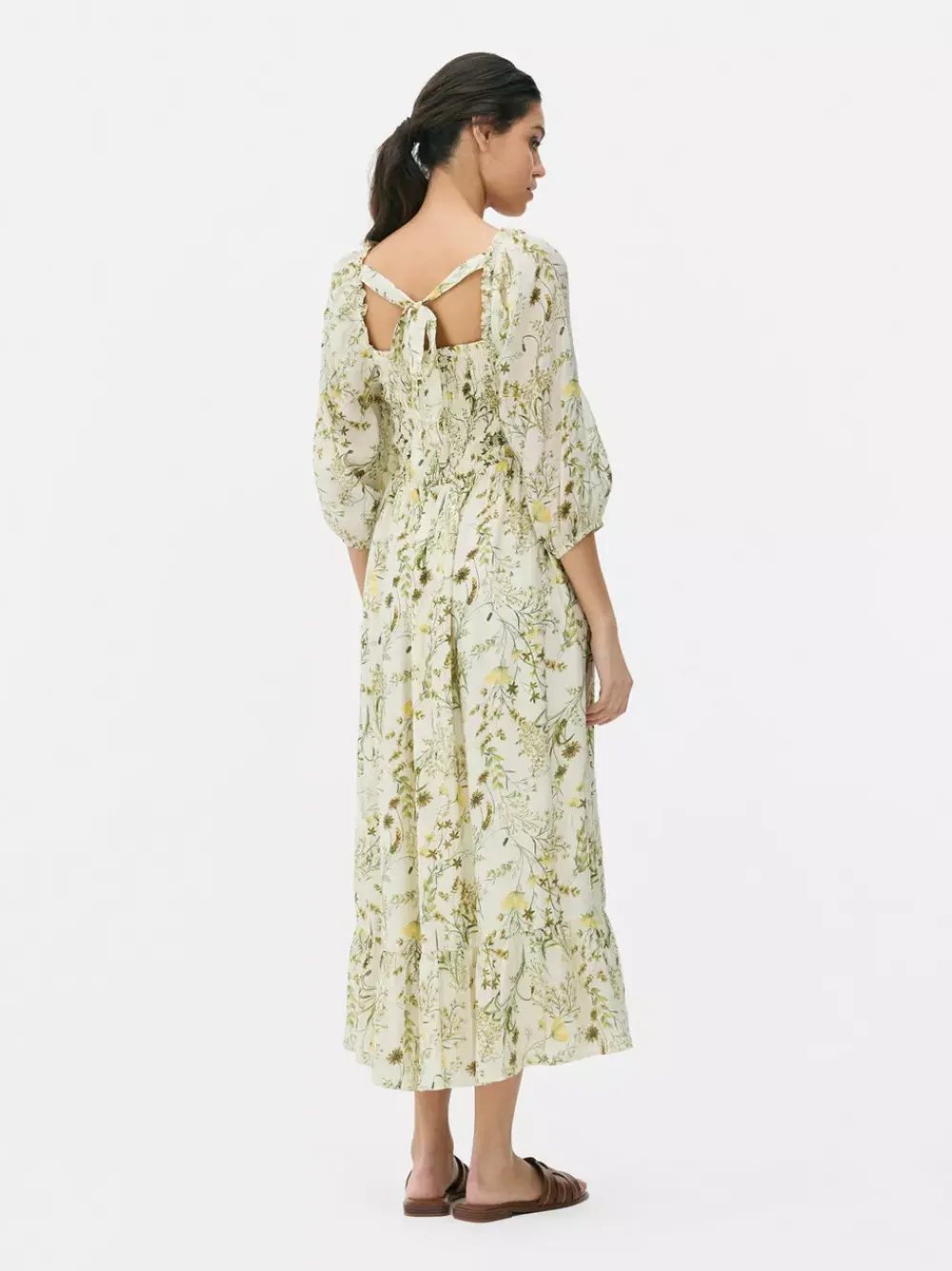 Primark Sukienki<Marszczona sukienka maxi w kwiaty