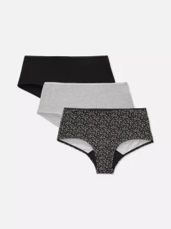 Damskie Primark Majtki Damskie<Menstruacyjne figi biodrówki w różne wzory, 3 pary