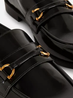 Primark Płaskie Buty<Mokasyny ze sztucznej skóry ze sprzączkami