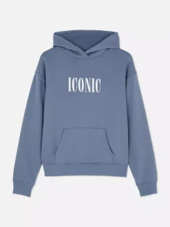 Primark Odzież Domowa I Na Siłownię|Odzież Domowa<Nierozpinana bluza z kapturem i nadrukiem