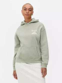 Primark Odzież Domowa I Na Siłownię|Bluzy<Nierozpinana bluza z kapturem i nadrukiem