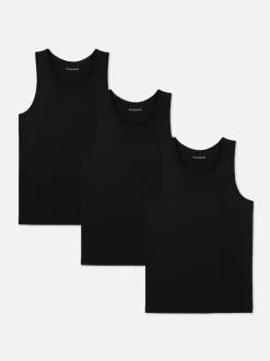 Primark Bielizna|Topy I T-Shirty<Niezbędne koszulki bez rękawów, 3 szt.