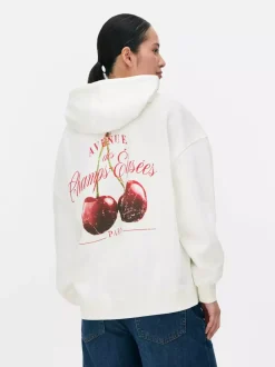 Primark Odzież Domowa I Na Siłownię|Bluzy<Oversize'owa bluza z kapturem i nadrukiem