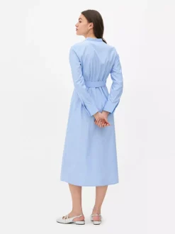 Primark Sukienki<Pasiasta sukienka koszulowa z paskiem