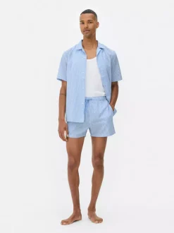 Primark Piżamy<Pasiaste szorty ze sznurkiem z tkaniny seersucker