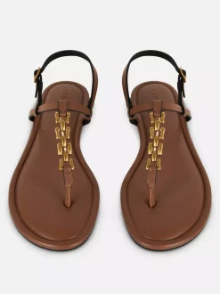 Primark Sandały<Płaskie sandały z łańcuszkiem przy palcach