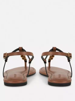 Primark Sandały<Płaskie sandały z łańcuszkiem przy palcach